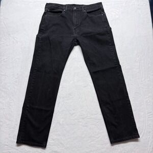 Levi Strauss & Co 506 Mens‎ Black Denim Jeans W36 L34 Straight Fit